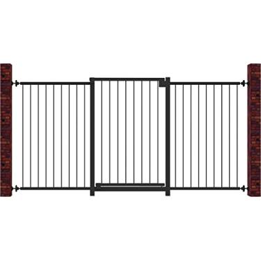 Imagem de Portão Multigrade Preto Divisor Ambiente 70Cm/140Cm - Nf1401