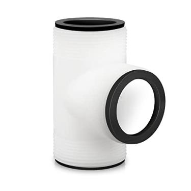 Imagem de Conector de junta T de mangueira de 3,8 cm para piscina acima do solo Intex & Coleman, encaixe de mangueira de 3,8 cm + juntas de anel de 3 L