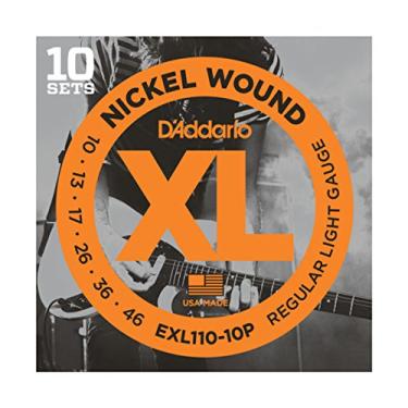 Imagem de D'Addario E-Guit.String EXL110-10P 10-46 Nickel Wound 10 Conjuntos - Cordas para Guitarra Elétrica