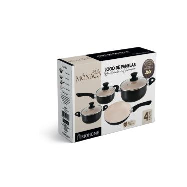 Imagem de Jogo Panelas Mônaco 4 Peças Revestimento Em Cerâmica 1,8 Mm