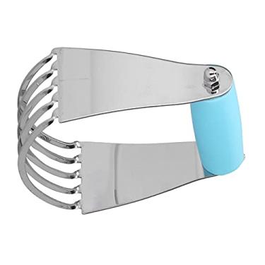 Imagem de Liquidificador de Massa de Aço Inoxidável Profissional Com Lâminas Resistentes para Misturadores de Cozimento, Suprimentos de Cozinha (Azul)