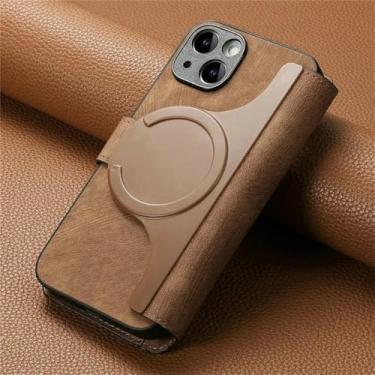 Imagem de Para Redmi Note 13 Pro Carteira de couro com zíper para Xiaomi 13T Pro 11T 10 9T 10S 9 ST 13 Plus 11 Lite Flip Cover, marrom, para Redmi Note 13 Pro 4G