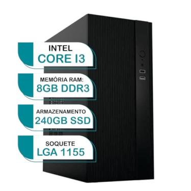 Imagem de PC COMPUTADOR CORE I3 8GB SSD240GB WINDOWS 10