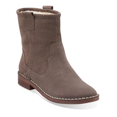 Imagem de Clarks Bota feminina Cabaret Rock cano m dio M camur a EUA, Camur a acastanhada, 8 M