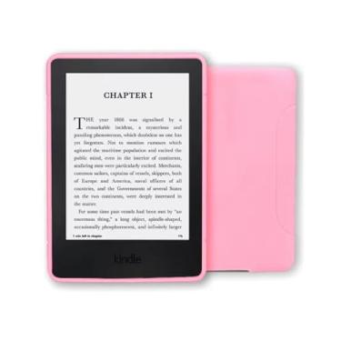 Imagem de Capa Emborrachada para Kindle C2V2L3 / RS23CV tela 6.0-11 Geração 2022/2024 + Película Protetora (Rosa)