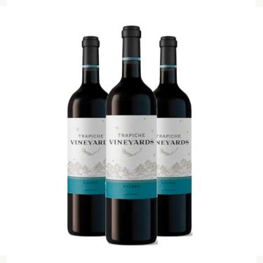 Imagem de Kit 3 Vinhos Trapiche Vineyards Merlot, Vinho Argentino, Uva Merlot