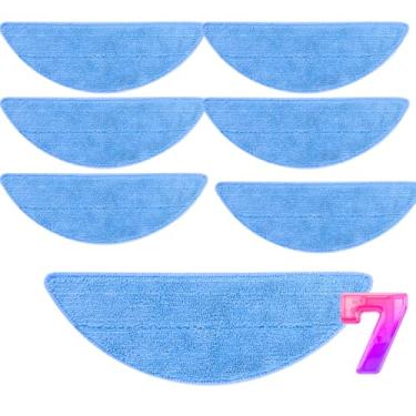 Imagem de Kit 7 Panos Mop Para Aspirador Robô Compativel com Kabum Smart 700 E 500