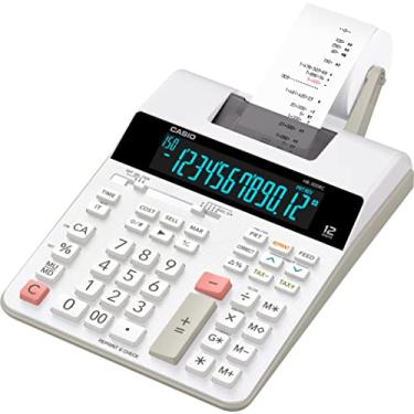 Imagem de Casio Calculadora de impressão HR-300RC, Branco