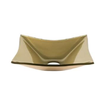 Imagem de CUBA DE VIDRO RETANGULAR 39CM CHAMPANHE