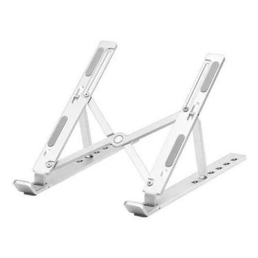 Imagem de Suporte Notebook Ergonômico Regulável Dobrável Alumínio - Geral