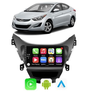 Imagem de Kit Multimidia Elantra 2014 2015 2016 Android-Auto/Carplay Gps Waze Yo