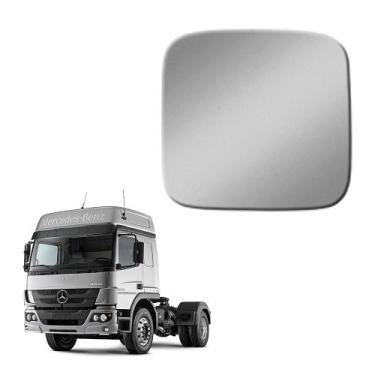 Imagem de Vidro c Base Retrovisor Auxiliar p MB Axor Atego 2014 a 2021 - Fabbof