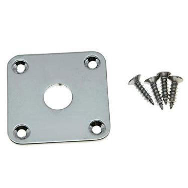 Imagem de Dopro Revestimento de metal cromado com base plana quadrada para Gibson LP Les Paul