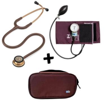 Imagem de Kit Estetoscópio Littmann + Esfigmo + Case - Cores Variadas -  Littman
