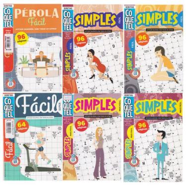 Imagem de Livro de Passatempo Coquetel Palavras Cruzadas Nível Fácil