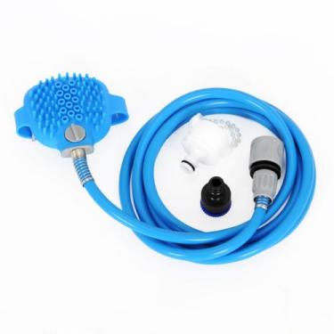 Imagem de Ducha Spray Jato Mangueira Banho Cães E Gatos Pet Shop luva - jodi