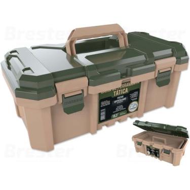 Imagem de Caixa Organizadora De Ferramentas Tática 18,3" Camper Metasul, Verde/B