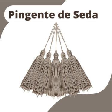 Imagem de Pingente De Seda Tassel - Franja - Cinza - Com 20 Unidades - Nybc