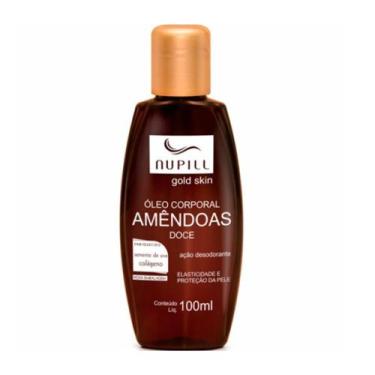 Imagem de Óleo Corporal de Amêndoas Doce Nupill Gold Skin Semente de Uva e Colág