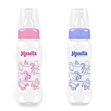 Imagem de Kit de mamadeira decorada 240 ml bico anatomico de silicone - Mamita, 