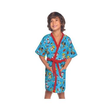 Imagem de Roupão infantil patrulha canina quimono saida de banho-piscina - LEPPE