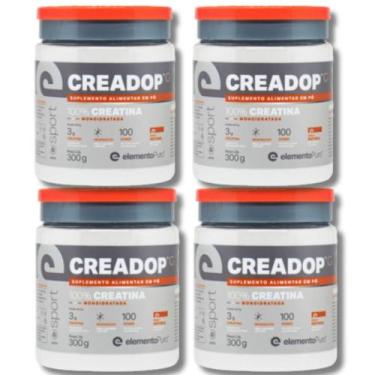 Imagem de Combo 4 creatinas 100% monohidratadas - 300g cada - Elemento Puro- CRE