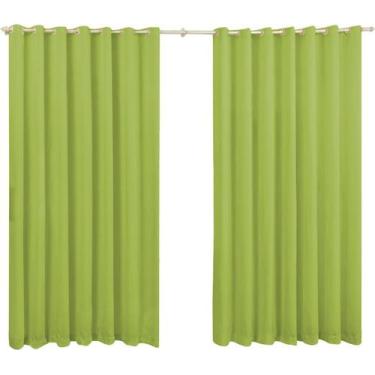 Imagem de Cortina Roma 3 Metros Para Sala E Quarto - Cris Enxovais, Verde Pistac