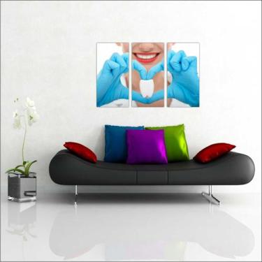Imagem de Quadro Decorativo Dentista Consultórios Profissão Salas Decorações 3 p