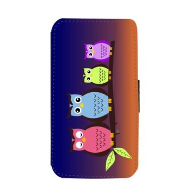 Imagem de Rikki Knight Capa carteira flip Night Owls com aba magnética para Samsung Galaxy S3
