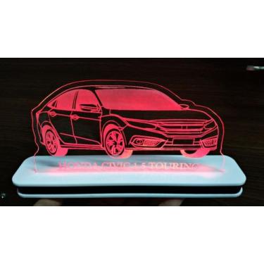 Imagem de Luminária Decorativa com LED Civic G10 - Hobbies do Ofício, Vermelho