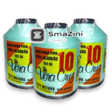 Imagem de Pacote 3 Linhas Vera Cruz 1500 Jardas, Verde Água