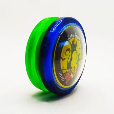Imagem de Yoyo York Profissional GatoPreto + 3 cordas ( Ioio, Yo-yo), Verde com 