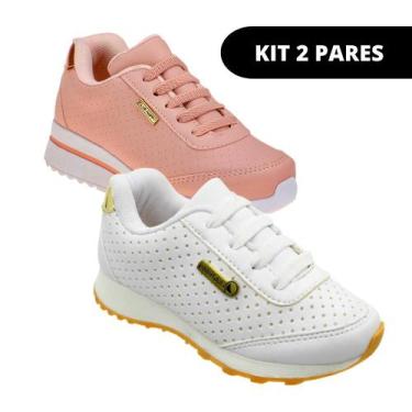 Imagem de Sapatos Infantil de Menina Escolar - KIT 2 PARES Tam 24 ao 34 - Sapati