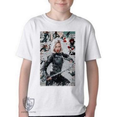 Imagem de Camiseta Infantil ou adulto Black Widow Blusa Criança todos tamanhos -