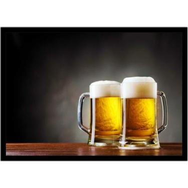 Imagem de Quadro Decorativo Bebidas Chope Cervejas Choperias Pub Bares Lanchonet