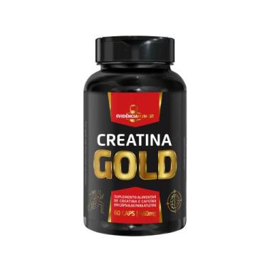 Imagem de Creatina Gold em cápsulas com Cafeína 60 cápsulas - Evidência Gold