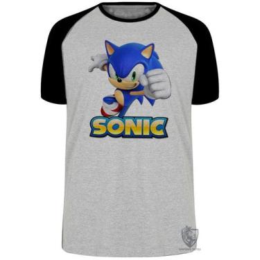 Imagem de Camiseta Sonic Blusa Plus Size extra grande adulto ou infantil - Empór