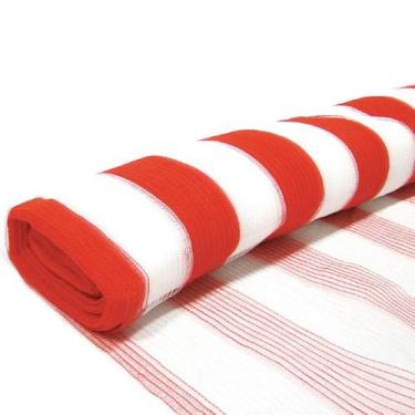 Imagem de Tela Tapume Guarda Corpo Laranja 1,20 x 50m Sinalização Obra - PLASTCO