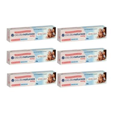 Imagem de Creme Para Assaduras Cia da Natureza Baby 45g - Kit C/ 6un