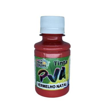 Imagem de Tinta Pva Fosco Cores Escuras 100ml True Colors, VERMELHO NATAL