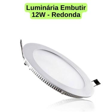 Imagem de Luminária Embutir/Sobrepor Painel Plafon Led 12W/18W/24W Quadrado/Redo