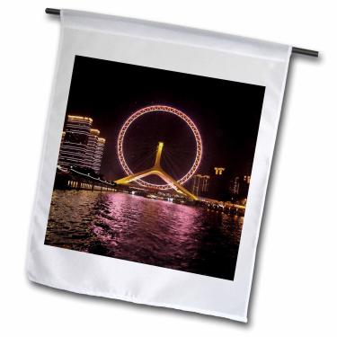 Imagem de 3dRose fl_268648_2,54 cm Tianjin, bandeira de jardim da China, 30,48 cm x 45,72 cm