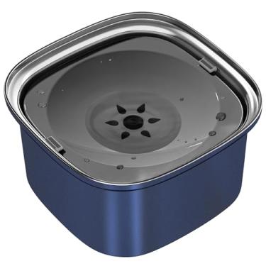 Imagem de UPSKY Tigela De Água Para Cães De 3L Tigela De Aço Inoxidável De 101 Onças Para Cães Sem Derramamento Tigela De Água Para Comida De Cachorro De Grande Capacidade Alimentador De Água Lento, Dispensador