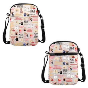 Imagem de VAMSII Drag TV Show Inspirado Presente Trixie e Katya Bolsa tiracolo LGBTQ Pride Travel Bag RPDR Presente de Lembrança, Trixie e Katya C