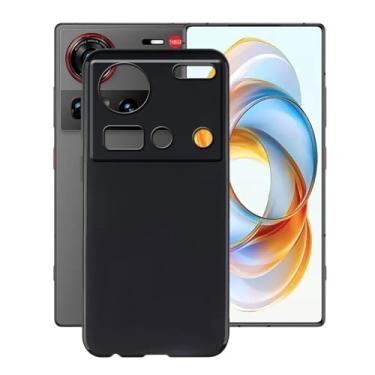 Imagem de HGJTFANY Capa de telefone para ZTE Nubia Z70 Ultra (17.4 cm), capa de TPU à prova de choque, proteção contra quedas de 360°, capa de silicone ultra fina e macia para ZTE Nubia Z70 Ultra - preta