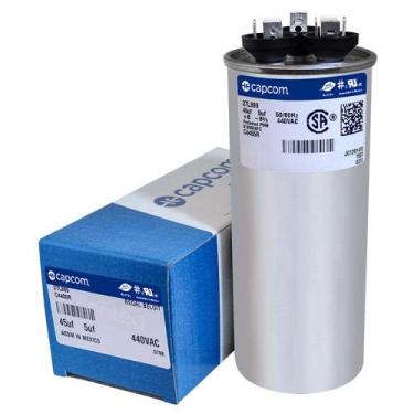 Imagem de ZJSSMART Cap050450440Rt - 45 + 5 Uf Mfd 440 Volt Vac - Atualização do Capacitor Goodman Round Dual Run