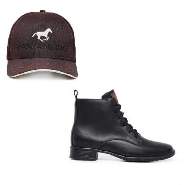 Imagem de bota feminina pantaneiro couro legtimo atacador (preto, BR, Adulto, Numérico, 36)