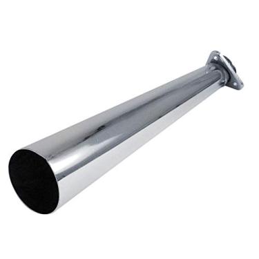 Imagem de Ferrão de escape, flange giratória pequena de 3 parafusos, cromado, compatível com Dune Buggy