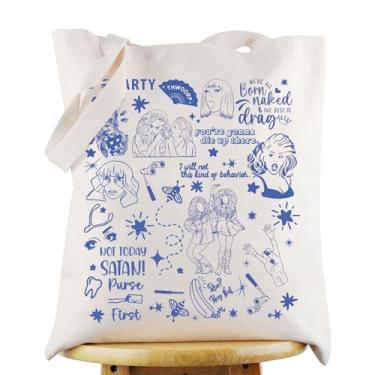 Imagem de KEYCHIN Sacola para fãs de Trixie & Katya Programa de TV Inpsired Gifts Drags Queen reutilizável mercery Bag LGBT Queer Merchandise, Thwoorp Tb, Medium
