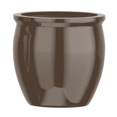 Imagem de Vaso Vietnamita Fibra De Vidro Caribe M 38cm Decorativo (Bronze)